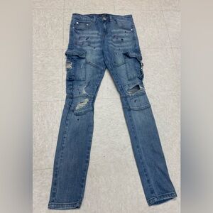Thrt Stylish Blue Distressed men’s Jeans